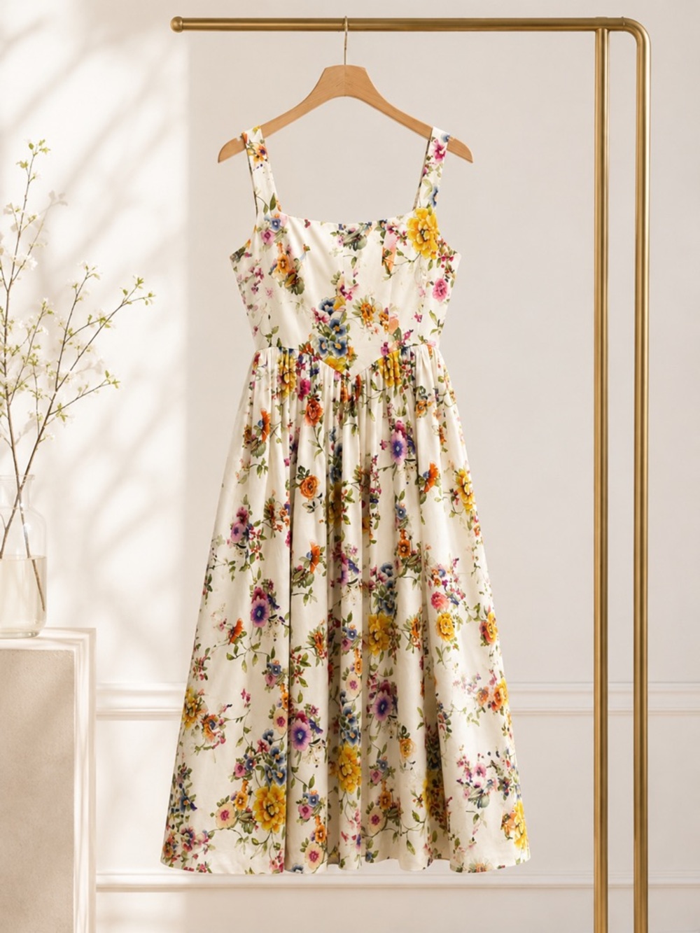 7 For All Mankind Floral Midi Dress 4 Spring Wedding Guest Cottagecore